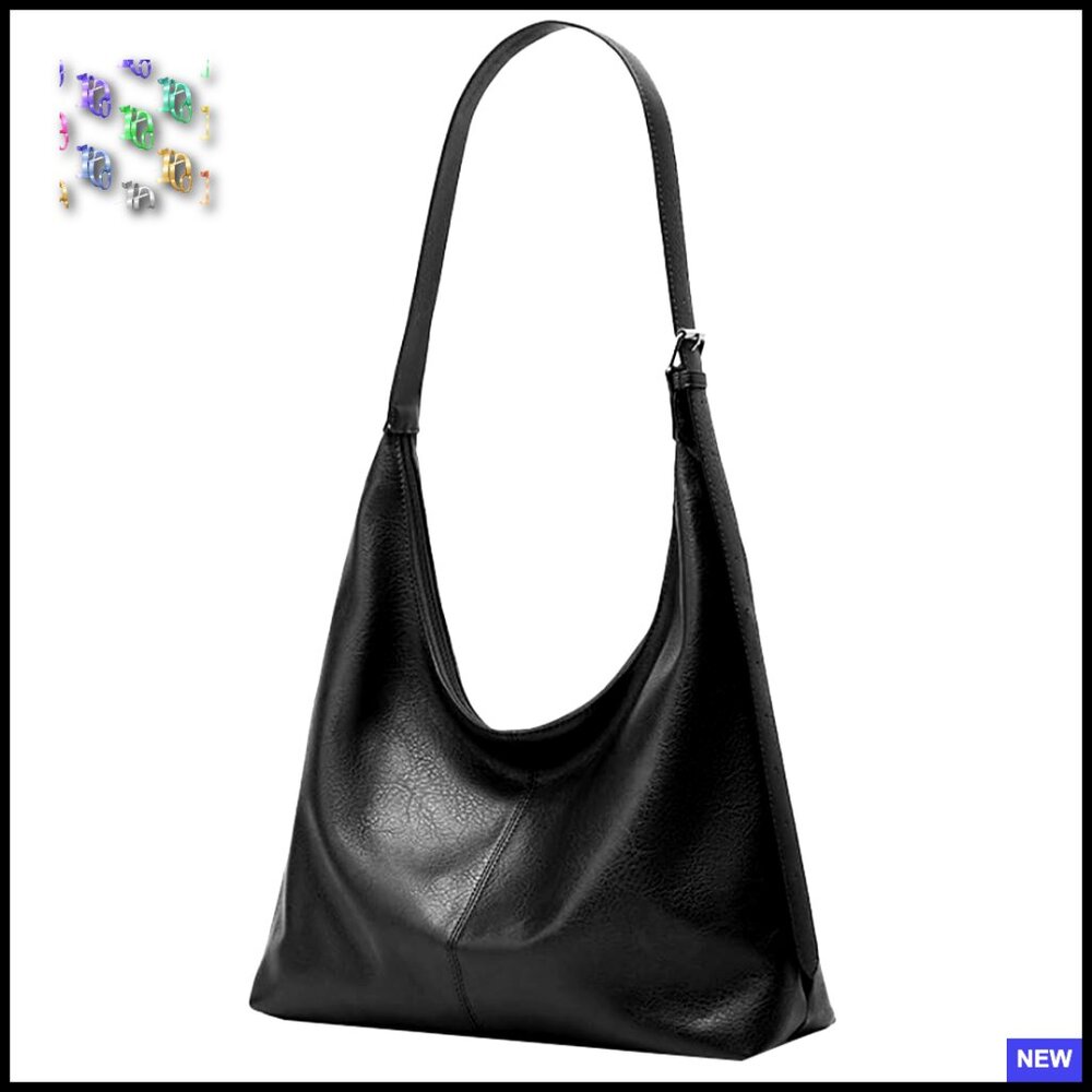 Retro Vegan Leather Shoulder Tote Bag Crossbody Hobo Satchel Purse